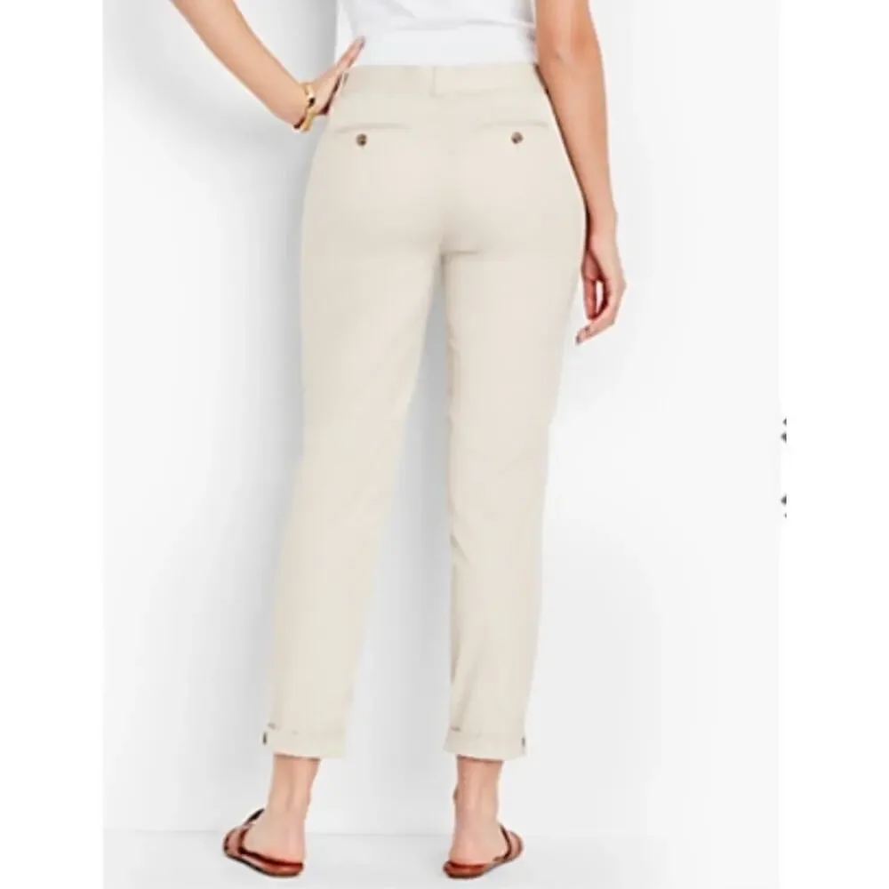 Talbots The Weekend Chino Pant Beige Khaki Petite Size 16P